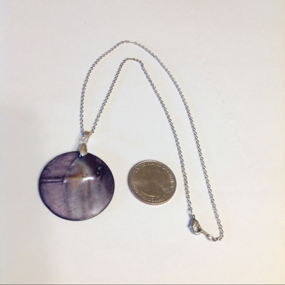 Abalone Shell Reversible Necklace - Picture 6 of 6
